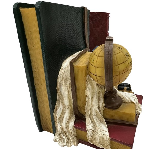 VTG Bookends Nautical Themed Log Book and Around the World Globe Books - Picture 3 of 16